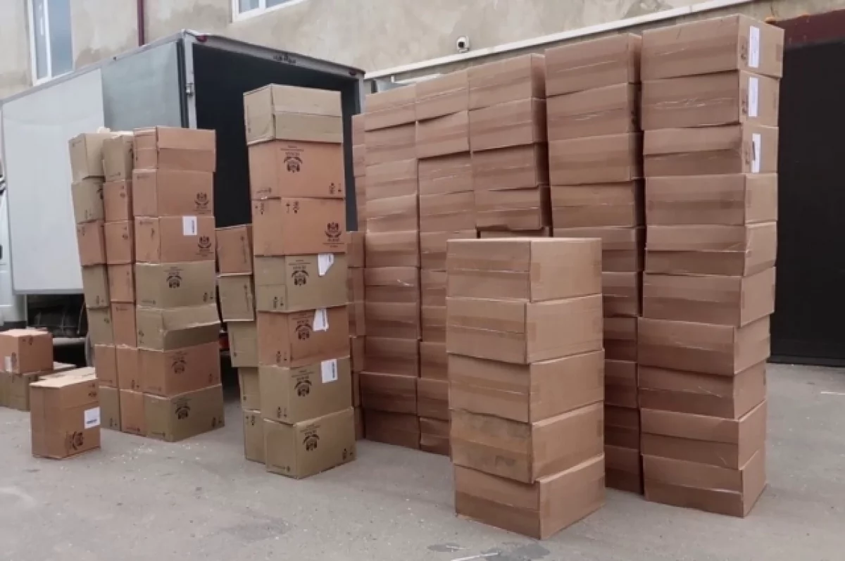 Дагестан: 100 тыс пачек на&nbsp;складе и&nbsp;в&nbsp;грузовике – фото